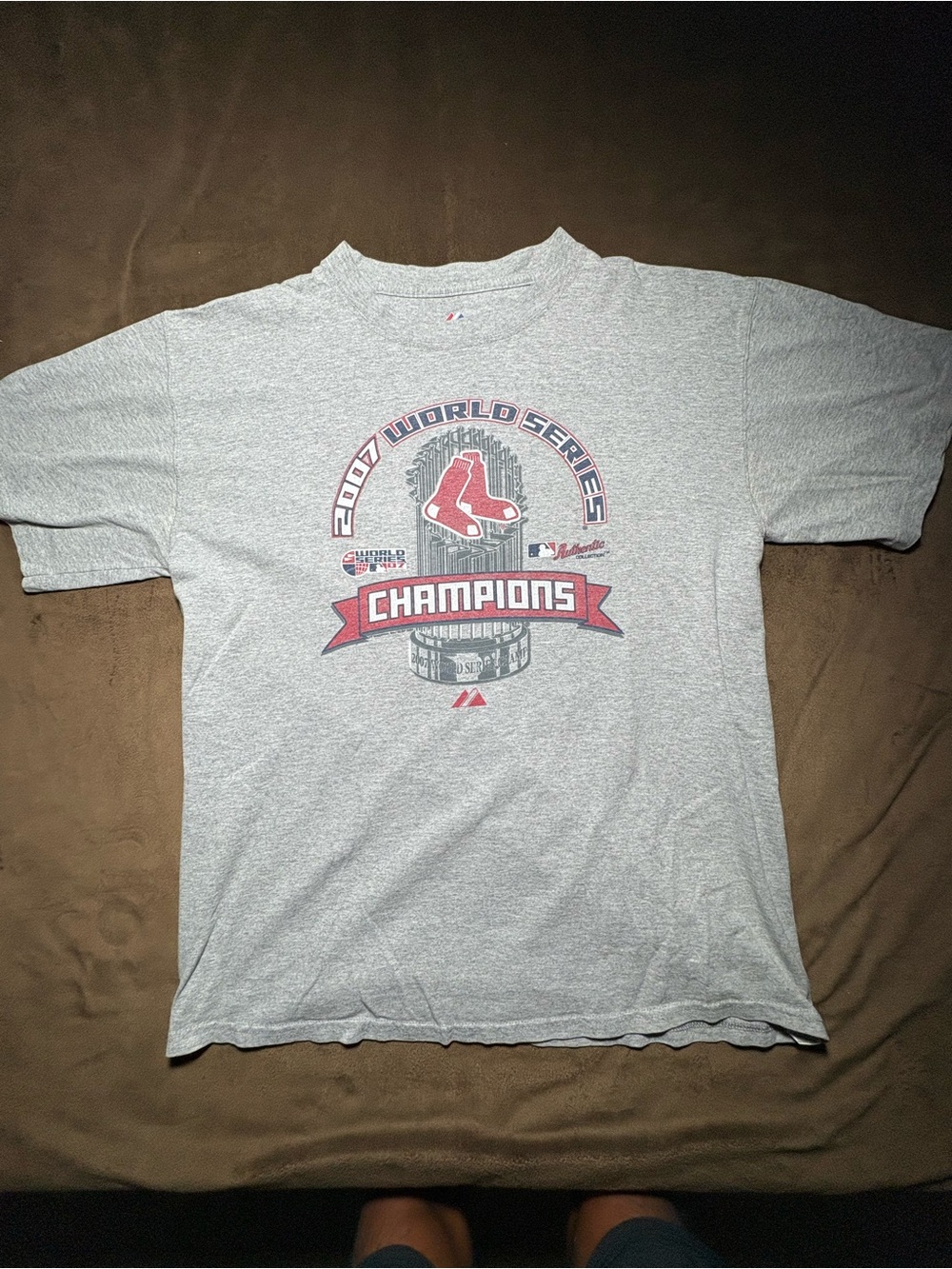 Majestic Boston Red Sox 2007 World Series Champions Tee – Size Large